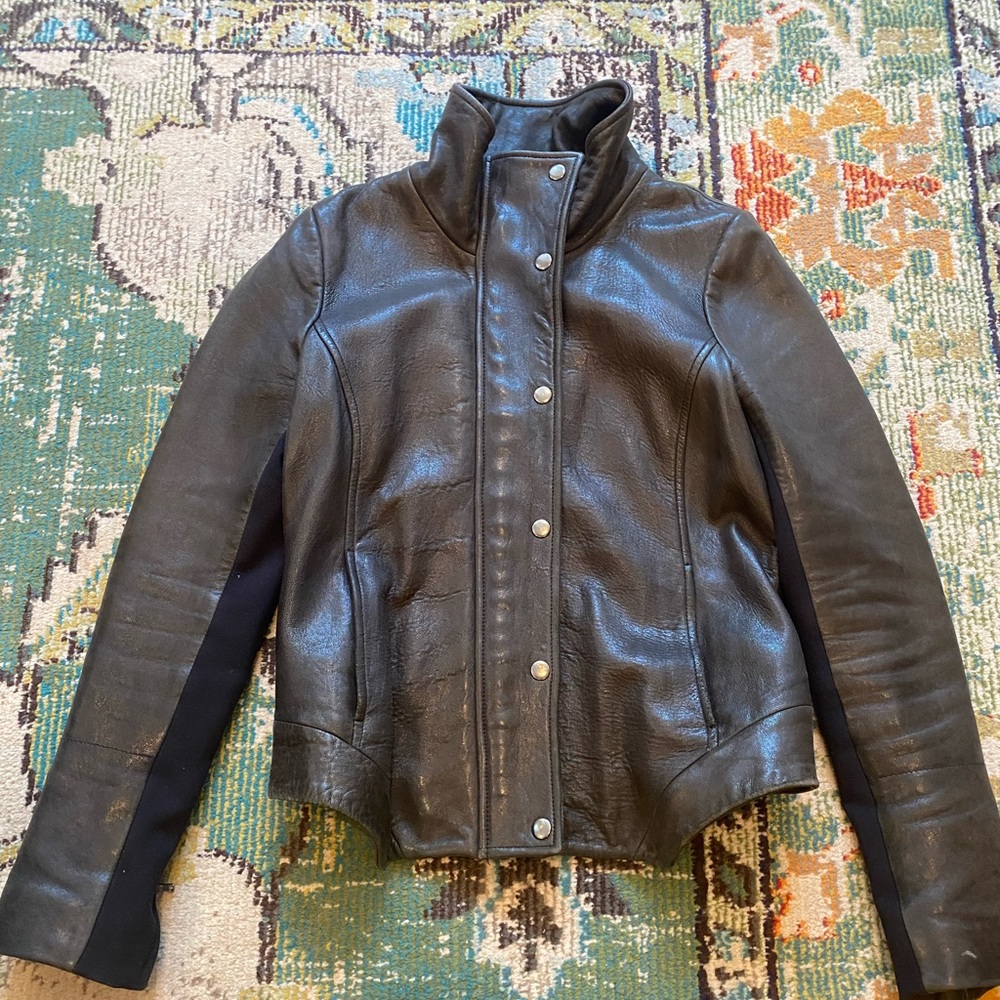 GAP Edition vintage black leather jacket